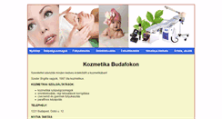 Desktop Screenshot of kozmetikabudafok.xxii.hu