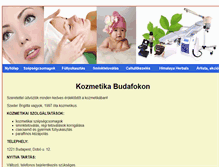 Tablet Screenshot of kozmetikabudafok.xxii.hu